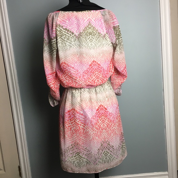 Speecklers Shades of pink long sleeve dress - Picture 5 of 6